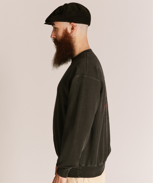 Schott(ショット)の「Schott/ショット/PIGMENT EAGLE CREW SWEAT/ピグメント イーグル クルースウェット(スウェット・メンズ・ブラック/ネイビー・XL/L/M/2XL)」の7枚目の写真