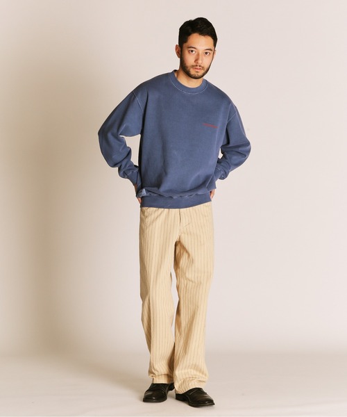 Schott(ショット)の「Schott/ショット/PIGMENT EAGLE CREW SWEAT/ピグメント イーグル クルースウェット(スウェット・メンズ・ブラック/ネイビー・XL/L/M/2XL)」の15枚目の写真