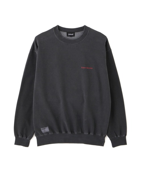 Schott(ショット)の「Schott/ショット/PIGMENT EAGLE CREW SWEAT/ピグメント イーグル クルースウェット(スウェット・メンズ・ブラック/ネイビー・XL/L/M/2XL)」の16枚目の写真