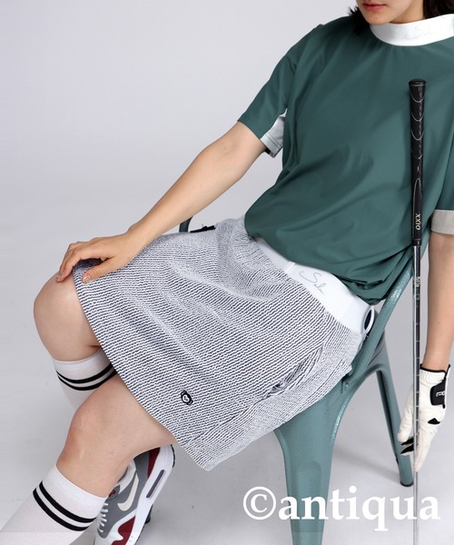 antiqua(アンティカ)の「ストライプスコート(スカート・レディース・ライトグレー/ブラック・ONESIZE)」の18枚目の写真