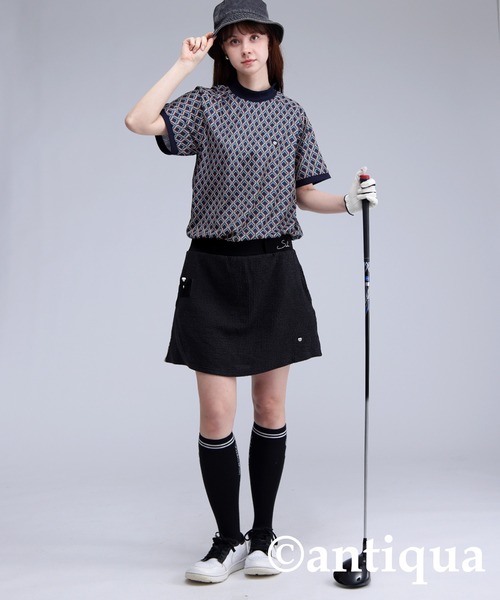 antiqua(アンティカ)の「ストライプスコート(スカート・レディース・ライトグレー/ブラック・ONESIZE)」の12枚目の写真