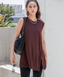 HEREIAM | 【HEREIAM】イージーツイルノースリーブチュニック(Tシャツ/カットソー)
