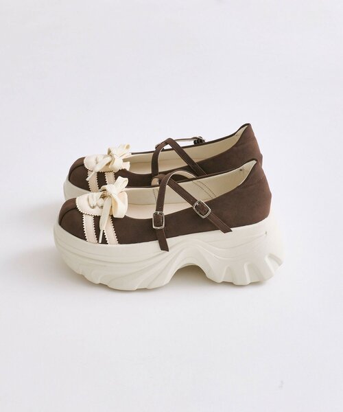 OLIVE des OLIVE(オリーブデオリーブ)の「スニーカー風バレーシューズ(スニーカー・レディース・ブラウン/オフホワイト/ブラック系その他・SMALL/MEDIUM/LARGE)」の22枚目の写真