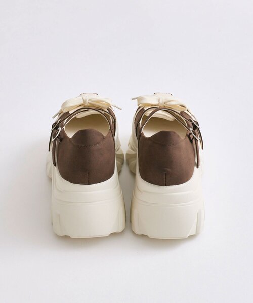 OLIVE des OLIVE(オリーブデオリーブ)の「スニーカー風バレーシューズ(スニーカー・レディース・ブラウン/オフホワイト/ブラック系その他・SMALL/MEDIUM/LARGE)」の21枚目の写真