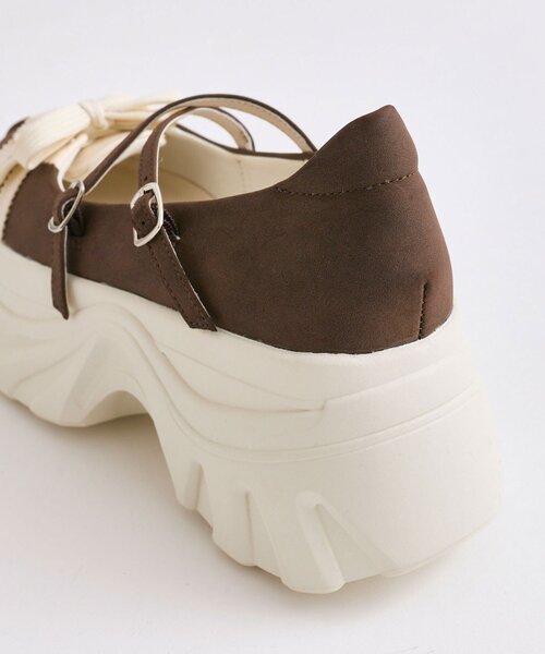 OLIVE des OLIVE(オリーブデオリーブ)の「スニーカー風バレーシューズ(スニーカー・レディース・ブラウン/オフホワイト/ブラック系その他・SMALL/MEDIUM/LARGE)」の18枚目の写真