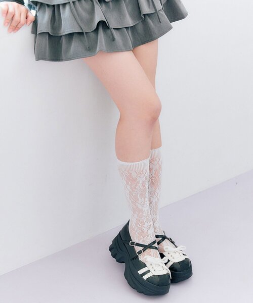 OLIVE des OLIVE(オリーブデオリーブ)の「スニーカー風バレーシューズ(スニーカー・レディース・ブラウン/オフホワイト/ブラック系その他・SMALL/MEDIUM/LARGE)」の14枚目の写真