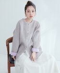 natural couture(ナチュラルクチュール)の「ジャケット/アウター(ノーカラーコート)」