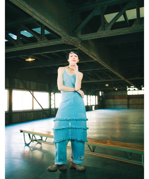 Little sunny bite(リトルサニーバイト)の「【8】【it】【little sunny bite】knit long dress(ワンピース・レディース・ブルー/グリーン/ピンク・FREE)」の1枚目の写真