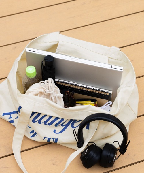 RAGEBLUE（レイジブルー）の「BIGキャンバスロゴトートバッグ（トートバッグ・レディース・ブルー/ホワイト/ピンク・FREE）」の9枚目の写真