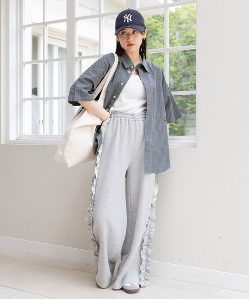 RAGEBLUE（レイジブルー）の「BIGキャンバスロゴトートバッグ（トートバッグ・レディース・ブルー/ホワイト/ピンク・FREE）」の14枚目の写真