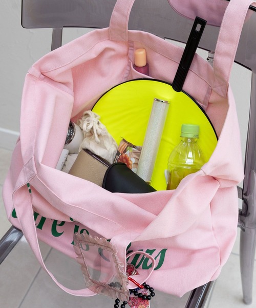 RAGEBLUE（レイジブルー）の「BIGキャンバスロゴトートバッグ（トートバッグ・レディース・ブルー/ホワイト/ピンク・FREE）」の20枚目の写真