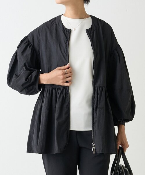 ビアズリー beardsleyペプラムジップシャツブルゾン ペプラムジップシャツブルゾン（ブルゾン）｜BEARDSLEY（ビアズリー