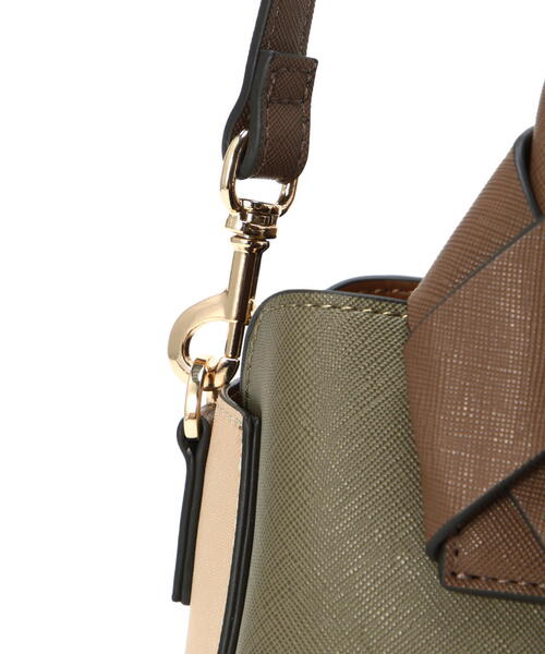 NATURAL BEAUTY BASIC（ナチュラルビューティーベーシック）の「◇ボクシーリボントートバッグ（トートバッグ・レディース・ブラック/ホワイト系その他/グリーン系その他6・ﾌﾘ-）」の10枚目の写真