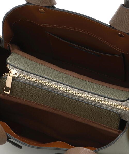 NATURAL BEAUTY BASIC（ナチュラルビューティーベーシック）の「◇ボクシーリボントートバッグ（トートバッグ・レディース・ブラック/ホワイト系その他/グリーン系その他6・ﾌﾘ-）」の12枚目の写真