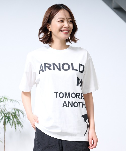 Arnold Palmer(アーノルドパーマー)の「シェア AP ビッグロゴ Tシャツ(Tシャツ/カットソー・レディース・ホワイト/ブラック/ダークブルー・XS/L/LL/M/S)」の18枚目の写真