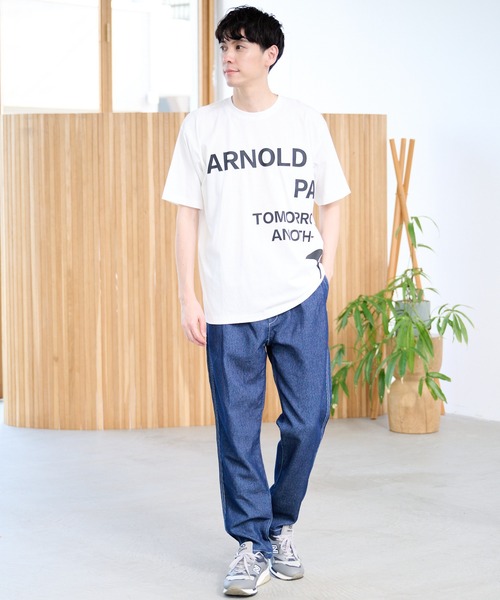 Arnold Palmer(アーノルドパーマー)の「シェア AP ビッグロゴ Tシャツ(Tシャツ/カットソー・レディース・ホワイト/ブラック/ダークブルー・XS/L/LL/M/S)」の22枚目の写真