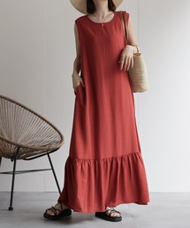 sakishimatokyo | ノースリーブ ギャザー切り替えワンピース(ワンピース)