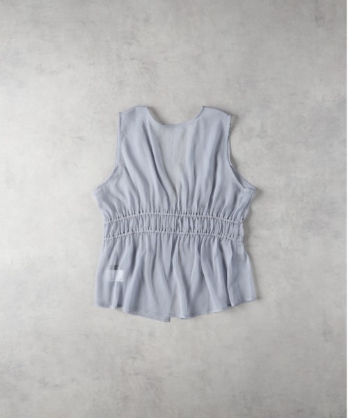 Right-on（ライトオン）の「【HONEYSUCKLE ROSE】シアーリボンベスト（その他トップス・レディース・オフホワイト/グレー/ブラック・M/L）」の7枚目の写真