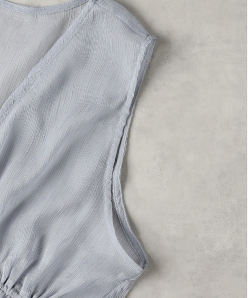 Right-on（ライトオン）の「【HONEYSUCKLE ROSE】シアーリボンベスト（その他トップス・レディース・オフホワイト/グレー/ブラック・M/L）」の10枚目の写真