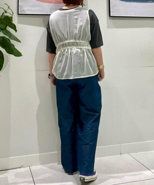 シアーリボンベスト HONEYSUCKLE ROSE】シアーリボンベスト（その他トップス）｜Right-on