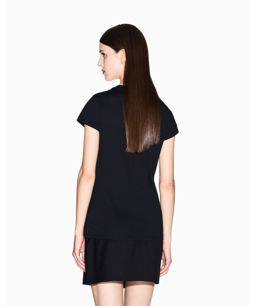 ARMANI EXCHANGE（アルマーニエクスチェンジ）の「【A|X アルマーニ エクスチェンジ】AXロゴ クルーネック半袖Tシャツ/SLIM（Tシャツ/カットソー・レディース・ホワイト/ブラック/アイボリー・X-SMALL/SMALL/MEDIUM/LARGE/X-LARGE）」の7枚目の写真