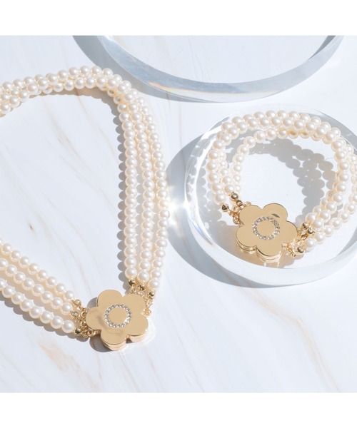 2-5日着 MARY QUANT デイジーマグネットパール ネックレス デイジーマグネットパール ネックレス(ネックレス)|MARY