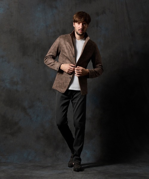 HIDEAWAYS NICOLE（ハイダウェイニコル）の「ポンチスウェードムラスモーク柄カバーオール（その他アウター・メンズ・オレンジ/シルバーグレー/グレイッシュベージュ/ブラック・X-LARGE/LARGE/MEDIUM）」の15枚目の写真