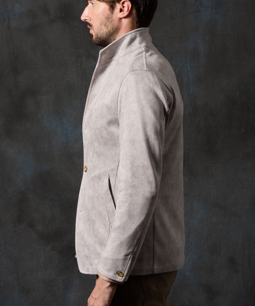 HIDEAWAYS NICOLE（ハイダウェイニコル）の「ポンチスウェードムラスモーク柄カバーオール（その他アウター・メンズ・オレンジ/シルバーグレー/グレイッシュベージュ/ブラック・X-LARGE/LARGE/MEDIUM）」の18枚目の写真