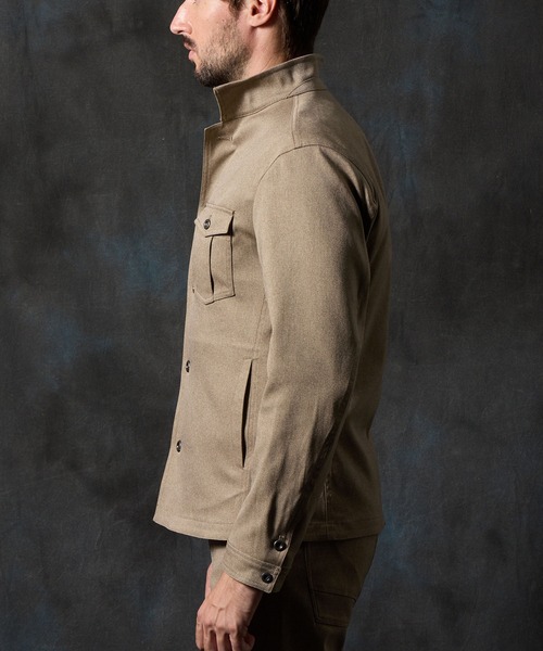 HIDEAWAYS NICOLE（ハイダウェイニコル）の「ポンチスウェードムラスモーク柄カバーオール（その他アウター・メンズ・オレンジ/シルバーグレー/グレイッシュベージュ/ブラック・X-LARGE/LARGE/MEDIUM）」の17枚目の写真