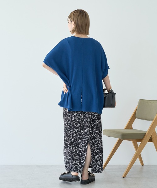 AMERICAN HOLIC(アメリカンホリック)の「ワッフルAラインプルオーバー(Tシャツ/カットソー・レディース・モカ/アイボリー/ブラック/ブルー・M/L)」の20枚目の写真