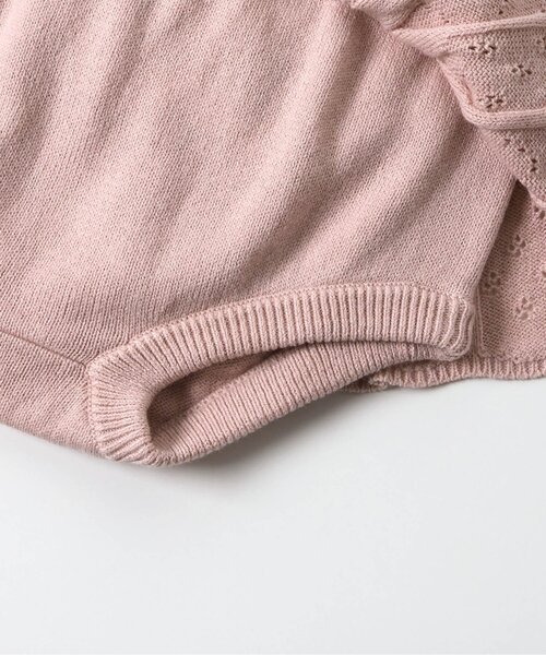 apres les cours（アプレレクール）の「スカート付きニットブルマ（その他ベビーウェア・キッズ・アイボリー/ピンク・80）」の5枚目の写真