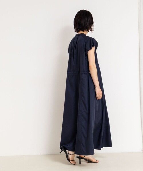 NOLLEY’S（ノーリーズ）の「ドロストシャツワンピース（ワンピース・レディース・ベージュ系その他3/ブルー/ネイビー・38）」の18枚目の写真