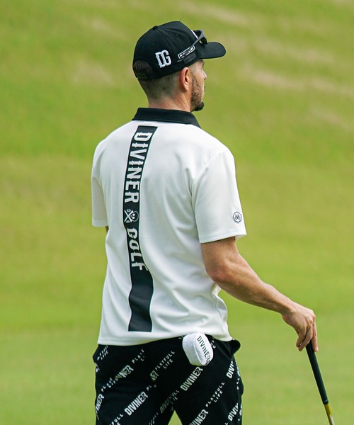 DIVINER GOLF】メッシュバックラインロゴポロシャツ メンズ ゴルフ