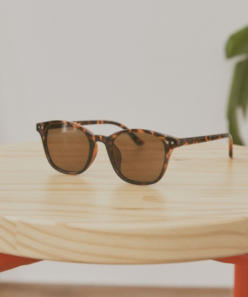 MERLOT（メルロー）の「ライトフレームクラウンパントサングラス（サングラス・レディース・クリア/ブラック/ブラウン・FREE）」の3枚目の写真