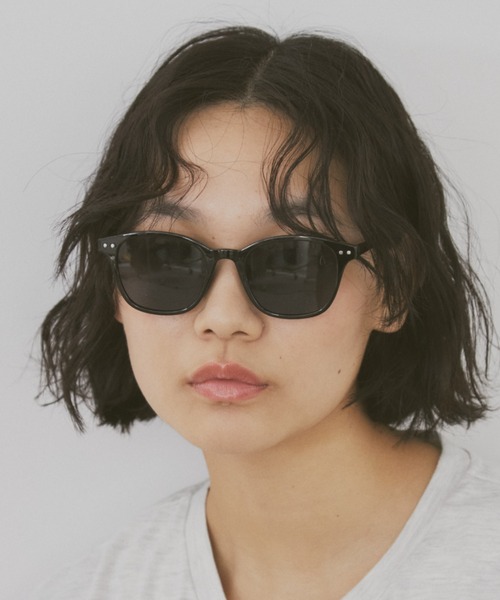 MERLOT（メルロー）の「ライトフレームクラウンパントサングラス（サングラス・レディース・クリア/ブラック/ブラウン・FREE）」の2枚目の写真