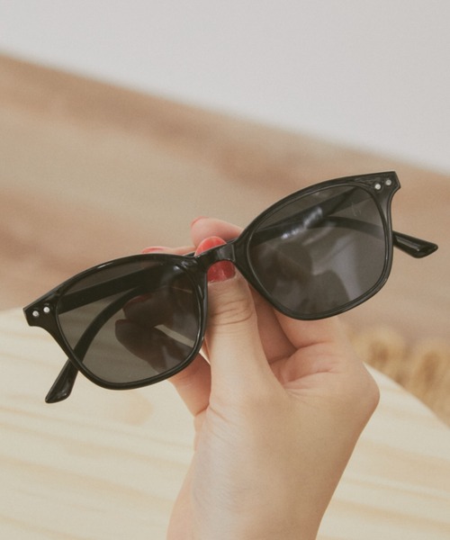 MERLOT（メルロー）の「ライトフレームクラウンパントサングラス（サングラス・レディース・クリア/ブラック/ブラウン・FREE）」の8枚目の写真