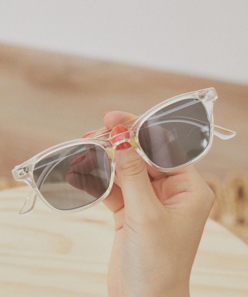 MERLOT（メルロー）の「ライトフレームクラウンパントサングラス（サングラス・レディース・クリア/ブラック/ブラウン・FREE）」の10枚目の写真