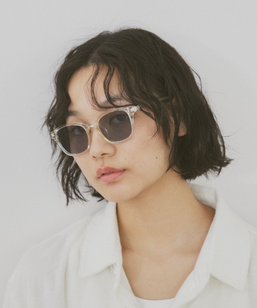 MERLOT（メルロー）の「ライトフレームクラウンパントサングラス（サングラス・レディース・クリア/ブラック/ブラウン・FREE）」の6枚目の写真