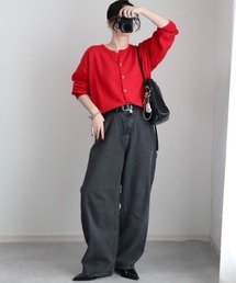 LBC | 【デニムセットアップ可能】アシメボタンカーブデニムパンツ(デニムパンツ)