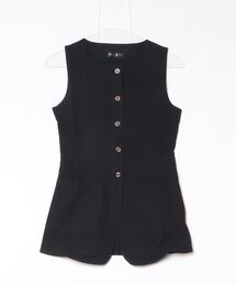 ゴリ麻ベスト 綿麻 ベスト 前開き ベスト 春夏 メンズ カジュアル 麻 ジレ