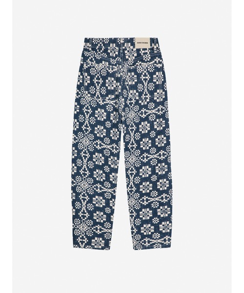 BOBO CHOSES(ボボショーズ)の「Kaleidoscope pattern high waist jeans(デニムパンツ・レディース・ダークブルー・M/L/XL/XS/S)」の2枚目の写真