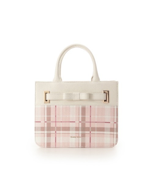 Samantha Thavasa(サマンサタバサ)の「チェック柄エムシュシュⅢ トートバッグ(トートバッグ・レディース・グレイッシュベージュ/ブラック/オフホワイト・FREE)」の10枚目の写真
