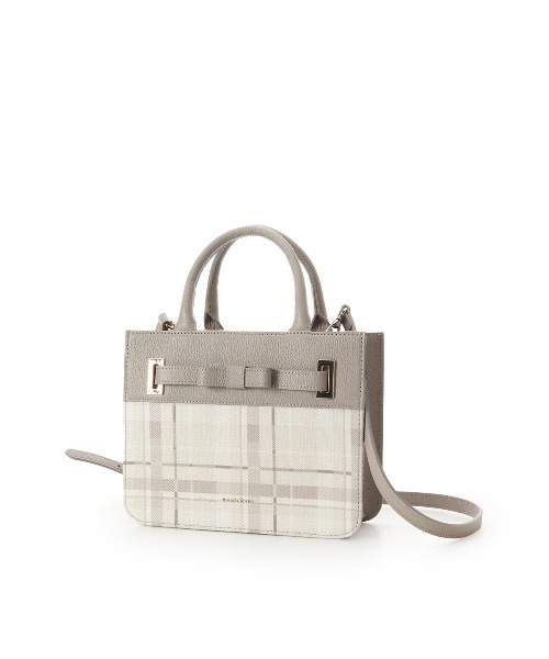 Samantha Thavasa(サマンサタバサ)の「チェック柄エムシュシュⅢ トートバッグ(トートバッグ・レディース・グレイッシュベージュ/ブラック/オフホワイト・FREE)」の12枚目の写真
