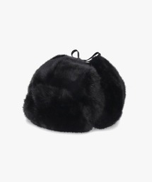 KANGOL | KANGOL BLACK FAUX FUR TRAPPER / カンゴール(ハット)