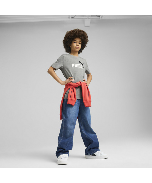 PUMA（プーマ）の「PUMA プーマ ボーイズ ESS 2 カラー NO.1 ロゴ 半袖 Tシャツ 120-160cm（Tシャツ/カットソー・キッズ・イエロー/ブラック/ヘザーグレー・120/130/140/150/160）」の6枚目の写真