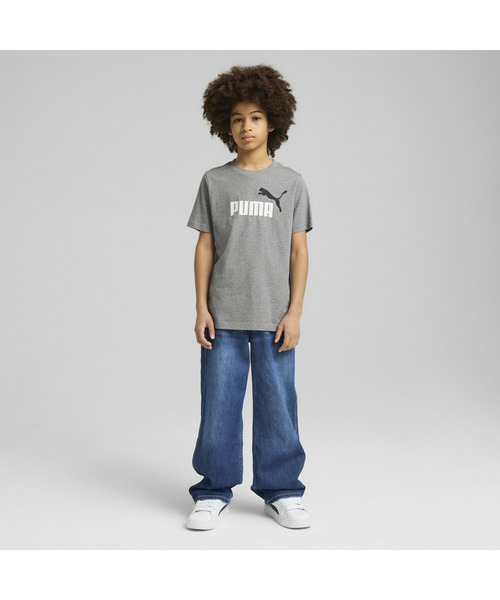 PUMA（プーマ）の「PUMA プーマ ボーイズ ESS 2 カラー NO.1 ロゴ 半袖 Tシャツ 120-160cm（Tシャツ/カットソー・キッズ・イエロー/ブラック/ヘザーグレー・120/130/140/150/160）」の7枚目の写真