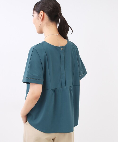 Reflect(リフレクト)の「【前後で着られる2WAY◎】プルオーバージャージ(Tシャツ/カットソー・レディース・オフホワイト/チャコールグレー/ブルーグリーン/ピンク・11/09)」の21枚目の写真
