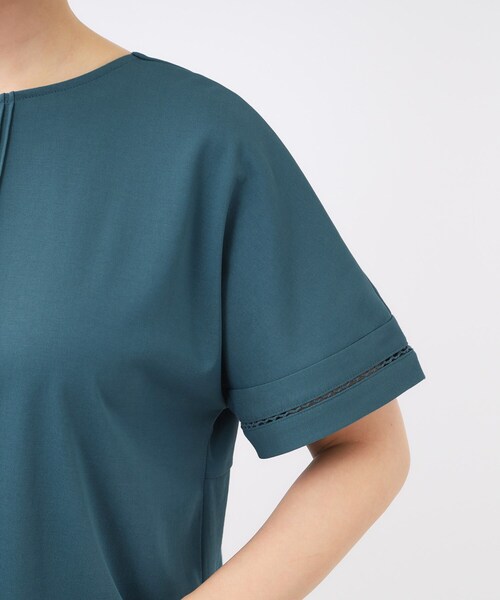 Reflect(リフレクト)の「【前後で着られる2WAY◎】プルオーバージャージ(Tシャツ/カットソー・レディース・オフホワイト/チャコールグレー/ブルーグリーン/ピンク・11/09)」の16枚目の写真