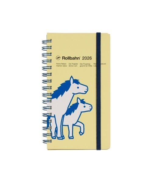 Rollbahn（ロルバーン）の「【2026年版／2025年10月始まり手帳】ロルバーンダイアリー ポニー スリム（手帳/メモ帳・レディース・ブラック/クリーム/ライトイエロー/グリーン/ライトブルー/ライトピンク・FREE）」の5枚目の写真