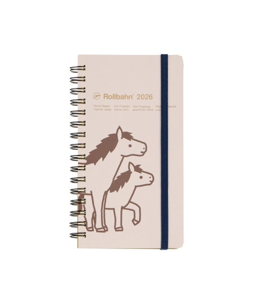 Rollbahn（ロルバーン）の「【2026年版／2025年10月始まり手帳】ロルバーンダイアリー ポニー スリム（手帳/メモ帳・レディース・ブラック/クリーム/ライトイエロー/グリーン/ライトブルー/ライトピンク・FREE）」の6枚目の写真